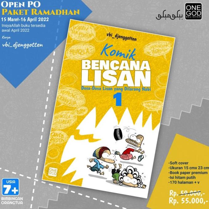 Jual Yuk DIORDER !! Komik BENCANA LISAN Jilid 1 2 Buku Bacaan Islam ...