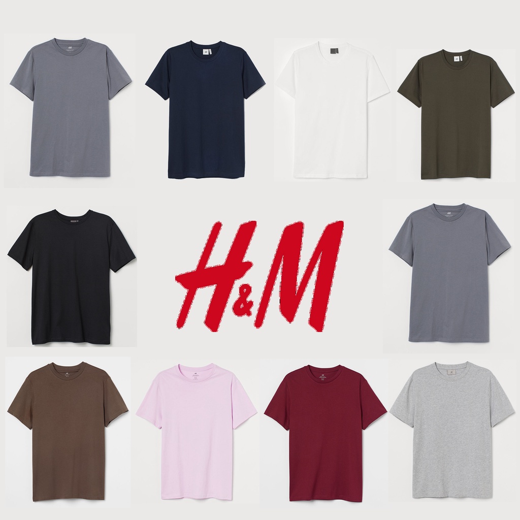 Jual KAOS POLOS H&M / KAOS POLOS PENDEK Shopee Indonesia
