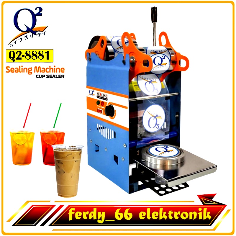 Jual Mesin Cup Sealer Q2 Press Gelas Plastik Manual Sealing Machine Q2