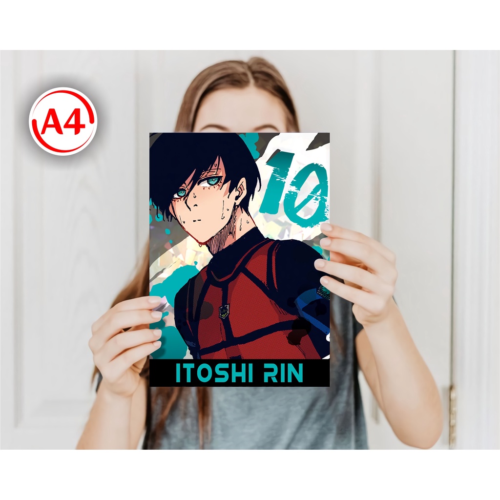 Jual Koleksi Poster A4 Anime Blue Lock B - Isagi Bachira Chigiri Barou ...