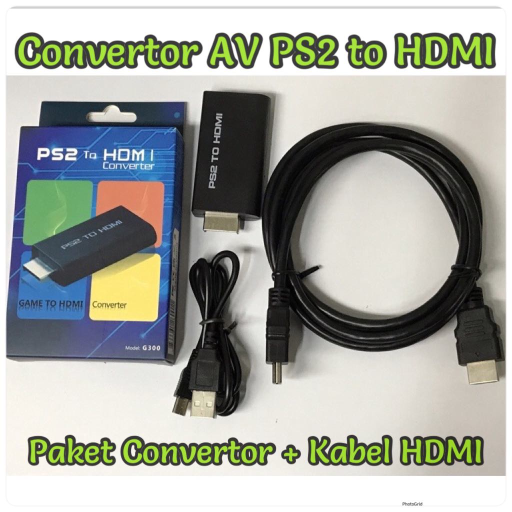 Converter Convertor HDMI Konvertor Konverter PS2 PS PS3 PS To Hdmi  Port Semua Type Ps2