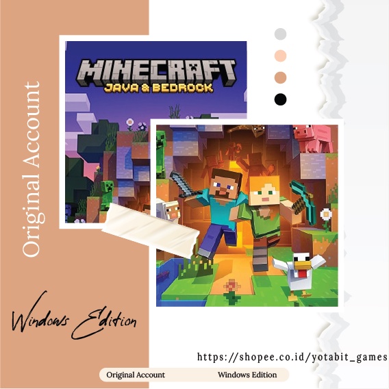 Jual MINECRAFT BEDROCK PC Original | Shopee Indonesia