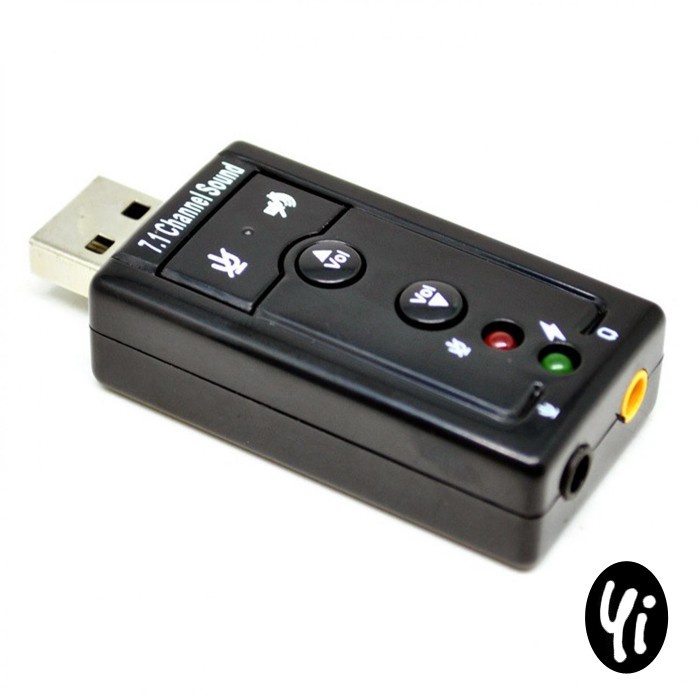[COD] Sound Card External USB 3D Audio Port Microphone Jack Earphone  Mic Colokan Mikrofon Input Suara Adapter Double Headphone Laptop