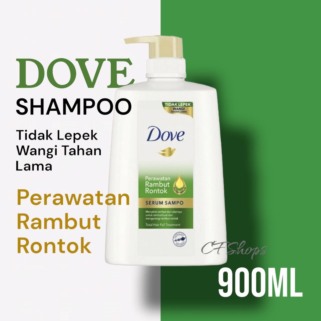 Jual Dove Shampoo Perawatan Rambut Rontok 900ml Shopee Indonesia