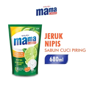 Mama Lemon Sabun Cuci Piring Jeruk Nipis Pouch 680 ml