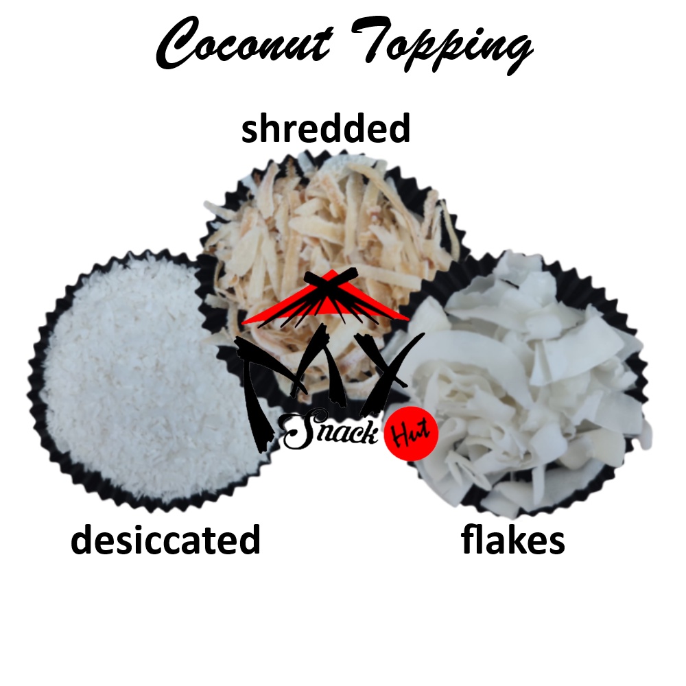 Jual Coconut Topping Dessicated Desiccated Shredded Flake Flakes