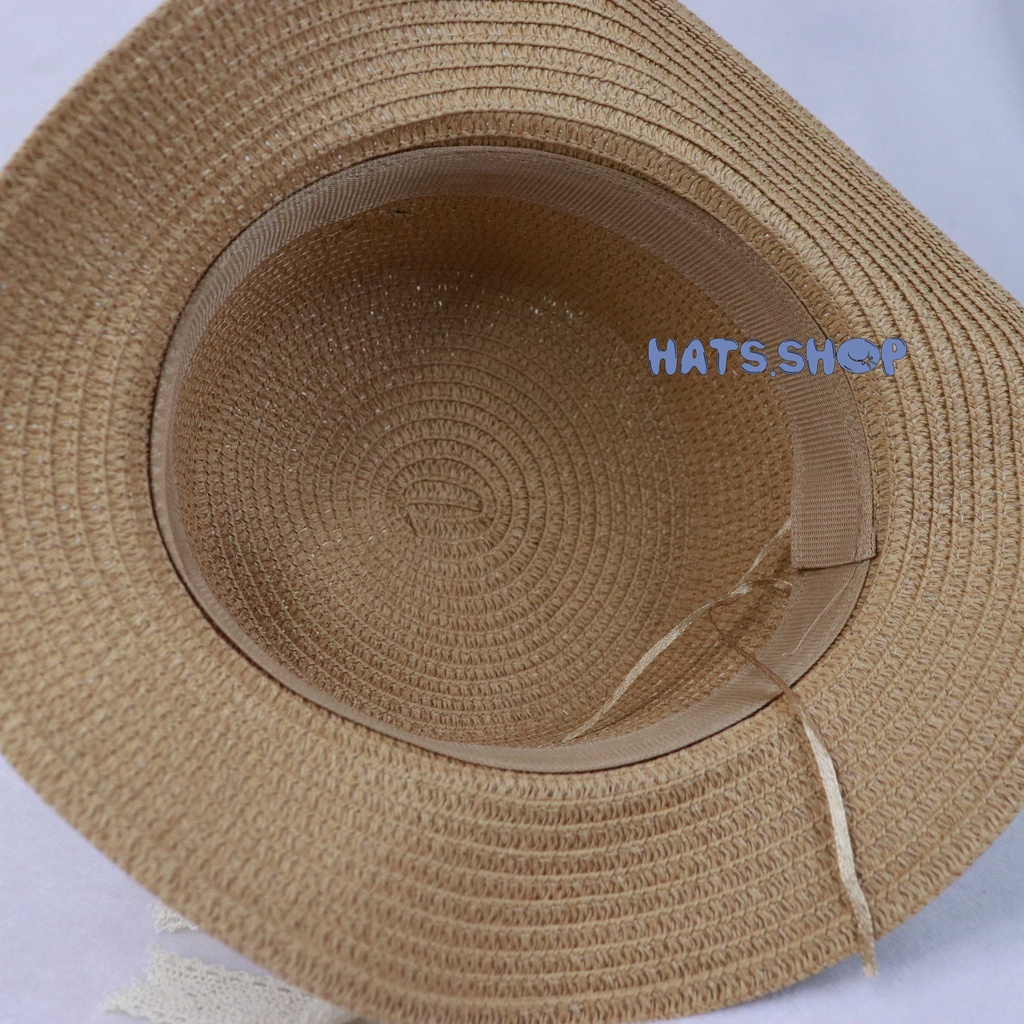 Jual Topi Boater hat pita renda | Shopee Indonesia