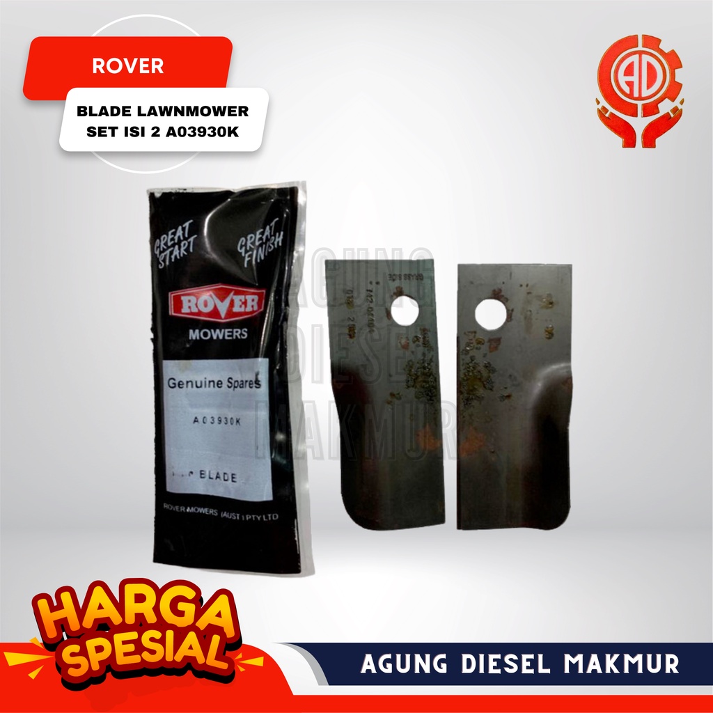Jual Rover Mata Pisau Potong Rumput Dorong OHV800 Set isi 2 A03930K ...