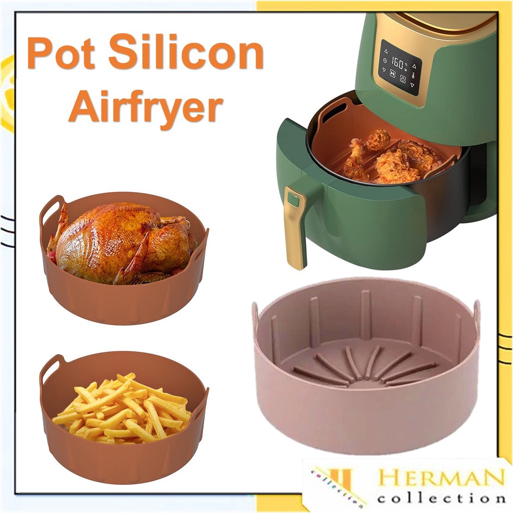 Jual HC Alas Air Fryer Pot Silicon Anti Lengket 16cm Alas Airfryer 19cm
