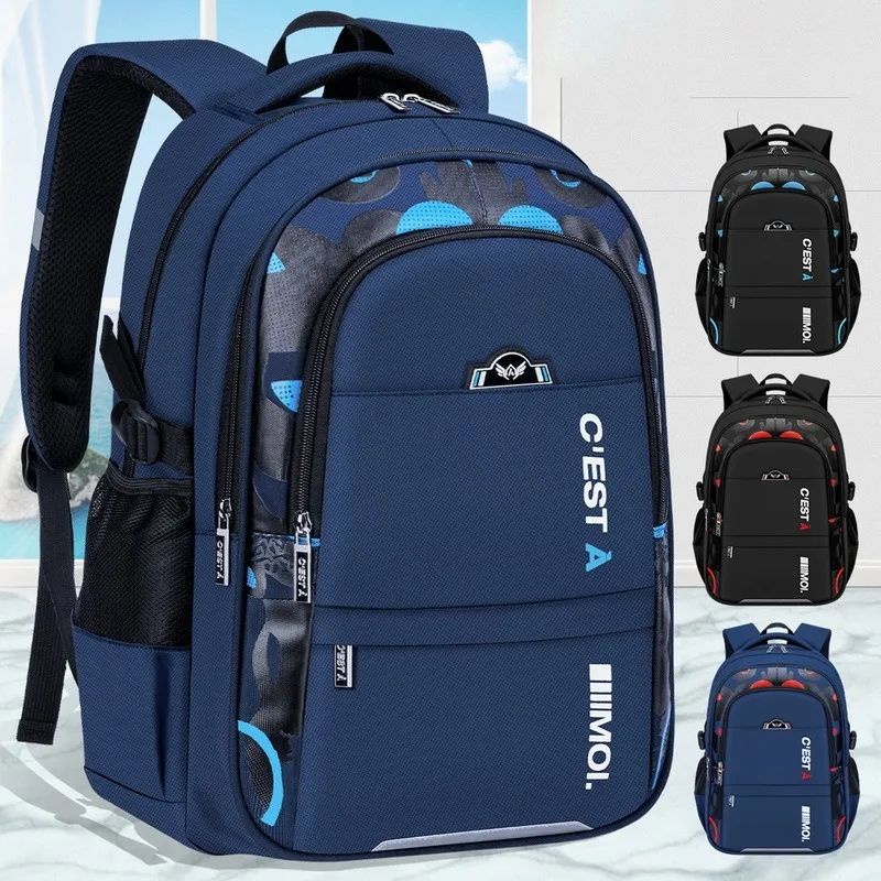 O'est A-Tas Sekolah anak Laki-Laki SD SMP SMA/Tas Ransel Anak Cowok Kapasitas Besar/Childrens Bag Backpack/Student School Bag