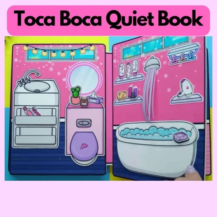 Jual New Product Toca Boca Mainan Kertas Viral Quiet Book Mainan Kertas