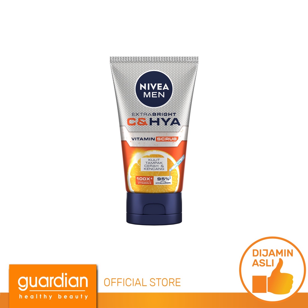 Jual NIVEA MEN Extra Bright C&HYA Vitamin Face Scrub 100ml Shopee