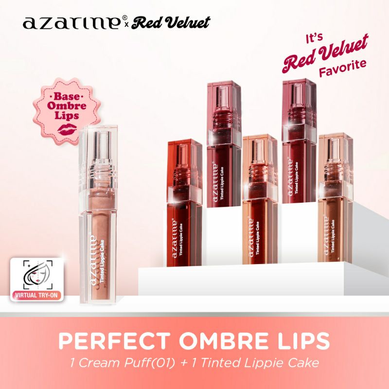 Jual AZARINE X RED VELVET TINTED LIPPIE CAKE LIP TINT | Shopee Indonesia