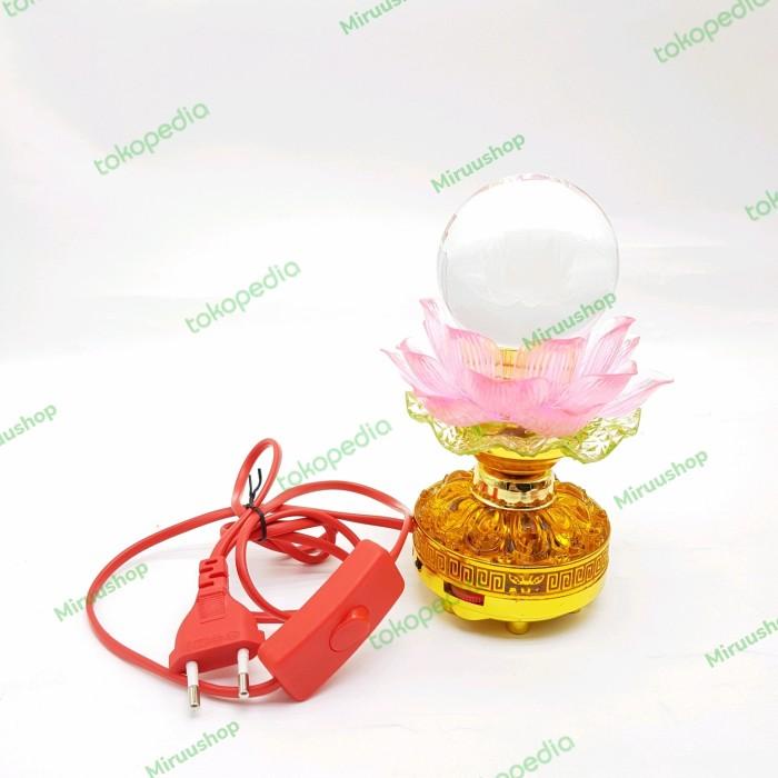 Jual Lampu Sembahyang Kristal Dengan Radio Sembahyang Teratai Led 1