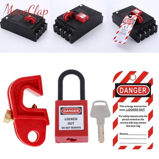 Jual [In Stock] 3Pcs Set Circuit Breaker Lockout Electrical Safety ...