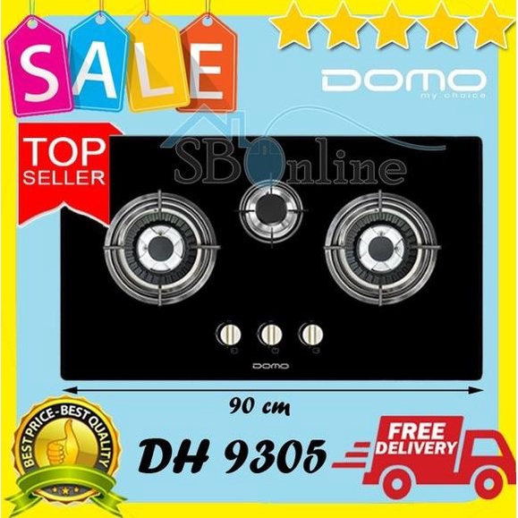 Jual Kompor Gas Tanam Domo 3 Tungku Built In Hob Dh 9305 Gas Safety