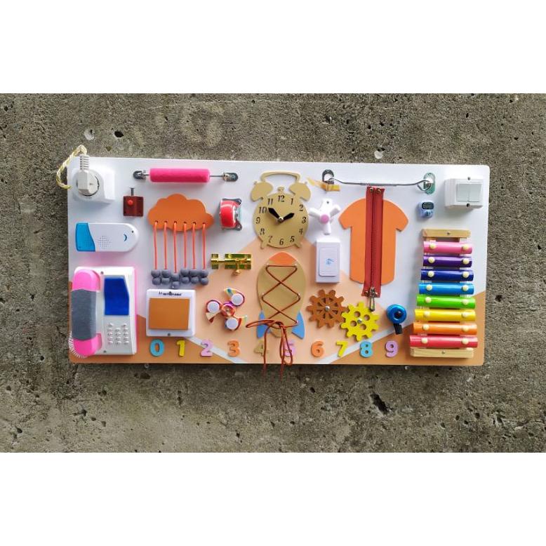 Jual Papan Busy Board Mainan Motorik Edukasi Tokomampir21 | Shopee ...