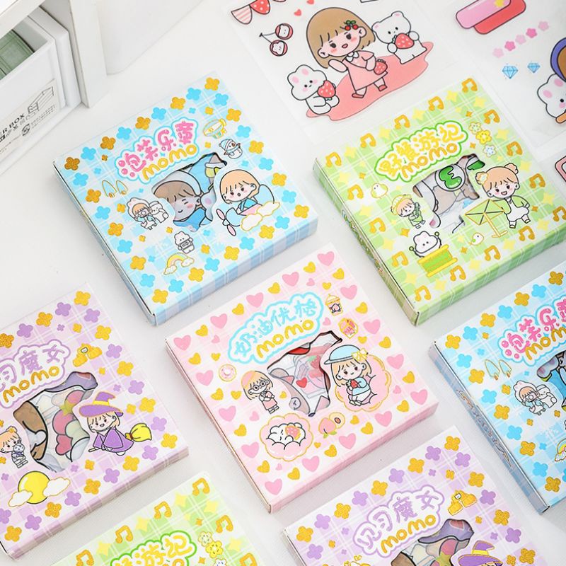 Jual Stiker Momo original 100 Lembar Stiker Lucu Korea Stiker Viral