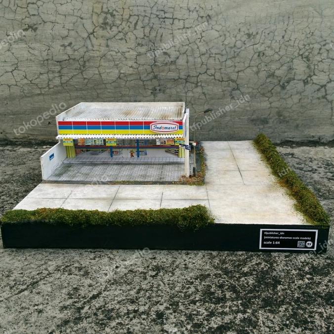 Jual Miniatur / Diorama / Maket / Replika Minimarket Indomaret skala 1: ...