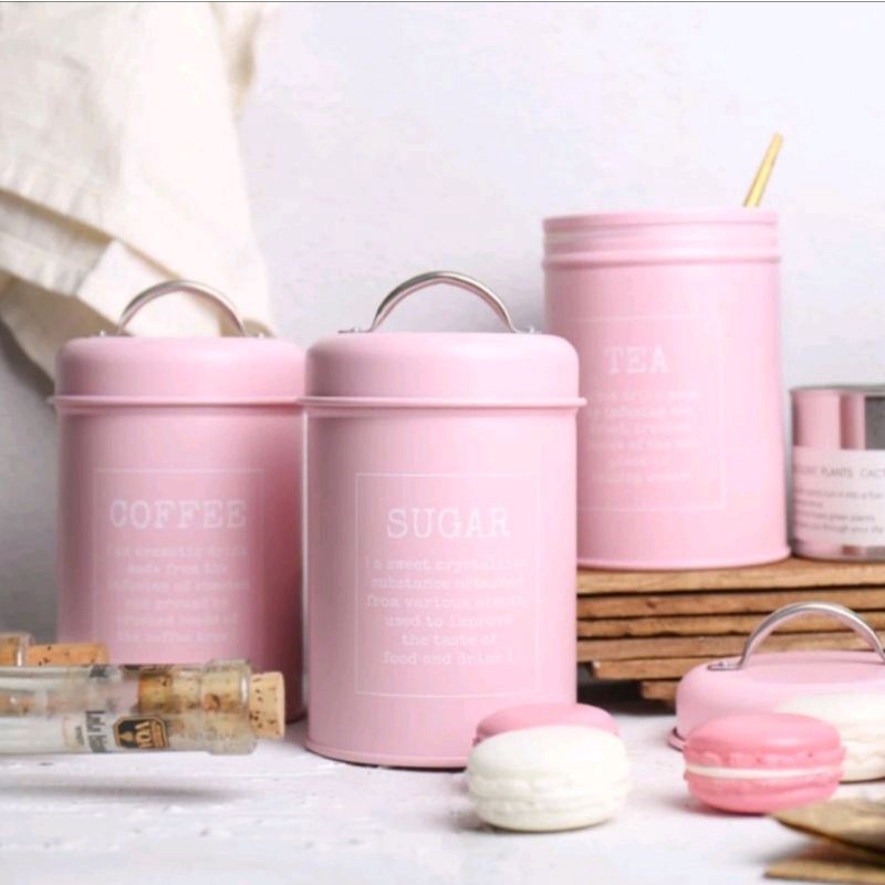 Jual Tempat Teh Gula Kopi Set / Canister Set / Tea Sugar Coffee Set ...