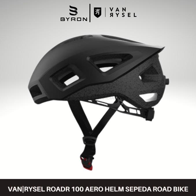 Btwin Helm Sepeda Van Rysel Roadr 100 Road Bike Mtb Sepeda Lipat-Black