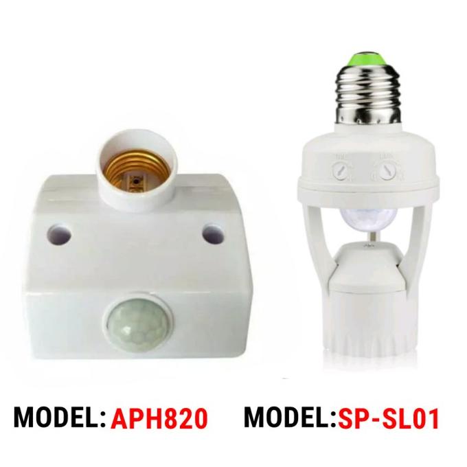 Jual Saklar Lampu Sensor Gerak Pir Otomatis Motion Detector Fitting