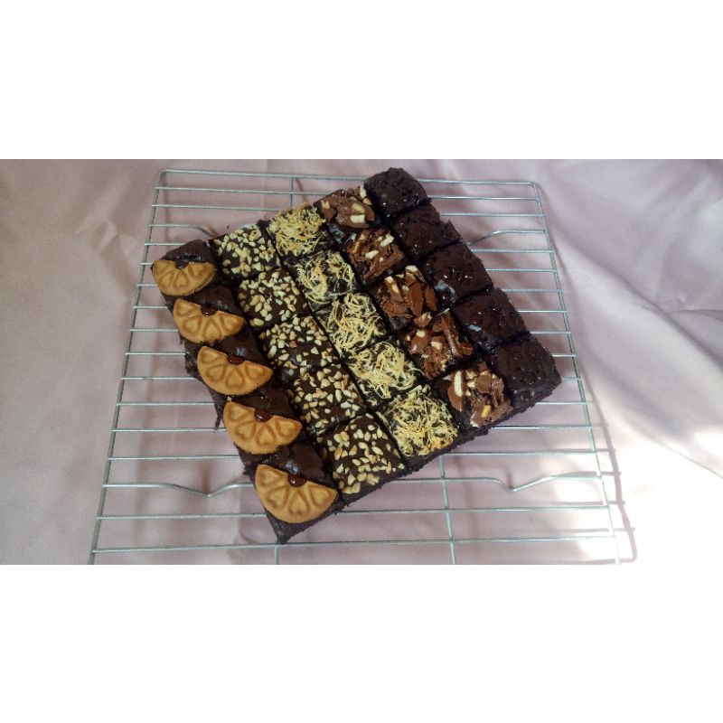 Jual Fudgy Brownies Jumbo Topping Premium Shopee Indonesia