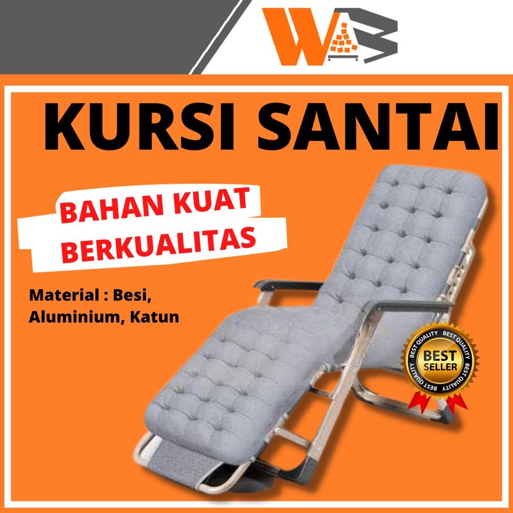 Jual Kursi Lipat Kerja Folding Recliner Lounge Chair / Kursi Outdoor