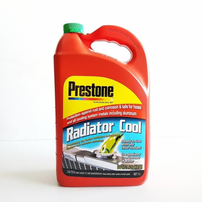 Jual Air Radiator / Coolant Hijau 4000Ml / 4 Liter Merk Prestone ...