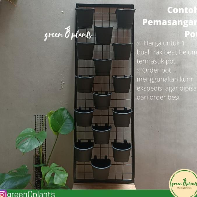 Jual Rak Besi Tanaman Dinding Vertikal Vertical Garden 120cm x 40cm ...