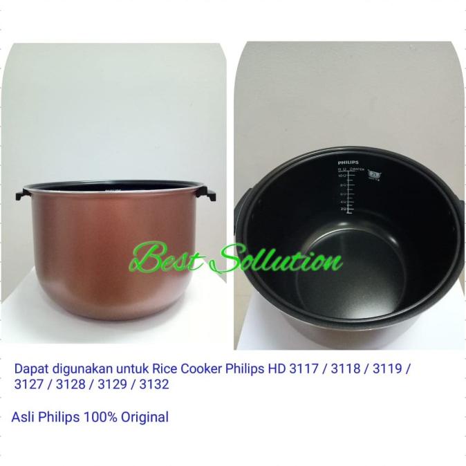 Jual Inner Pot Panci Teflon Rice Cooker Philips Hd 3132 3128 Ori Shopee Indonesia
