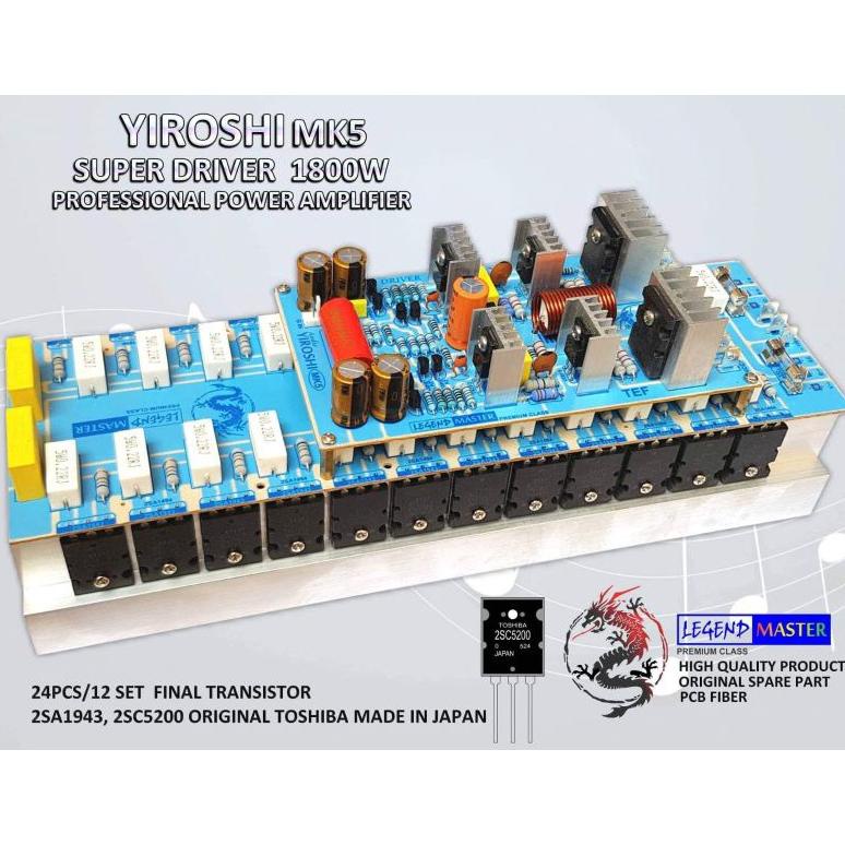 Jual ALN389 KIT POWER AMPLI YIROSHI MK5 +TR 1800W ** Shopee Indonesia