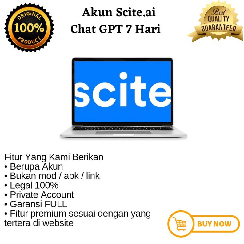 Jual scite ai premium 1 bulan private bergaransi shopee indonesia