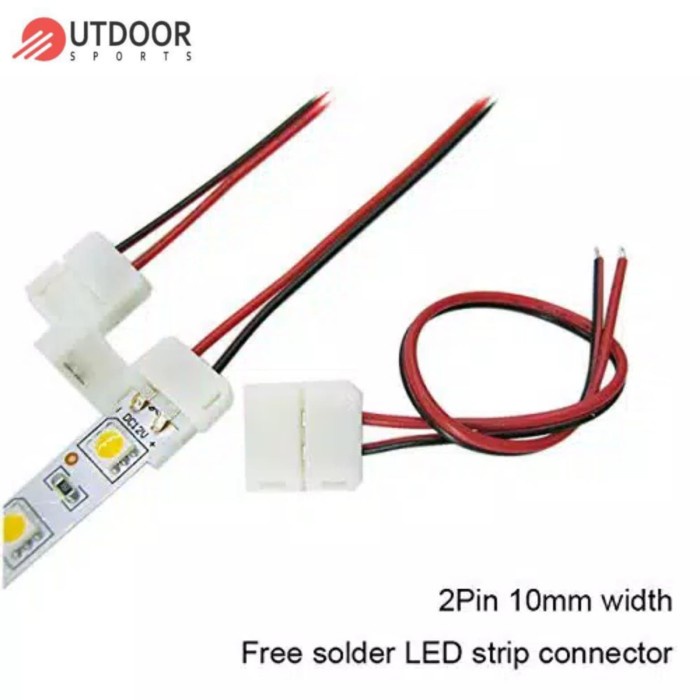 Jual Klip Konektor Sambungan LED Strip SMD 5050 SMD 5730 2 Pin Kabel ...
