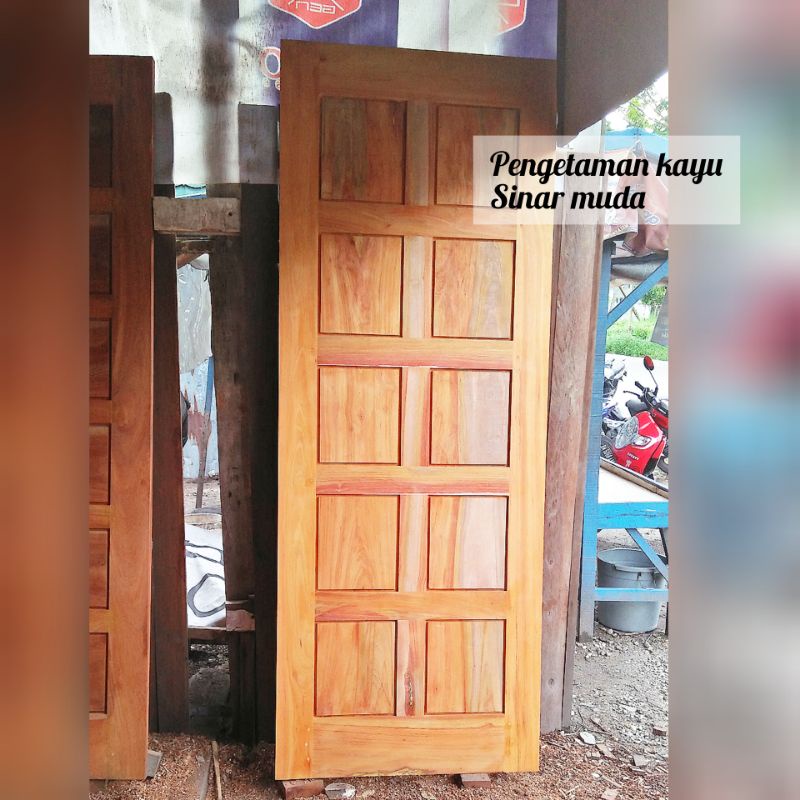 Jual Pintu Kayu Rengas | Pintu Kusen Rumah Kayu Minimalis Ukuran ...