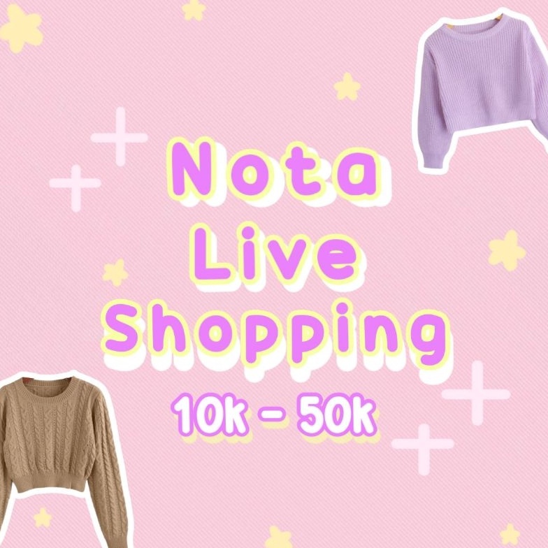 Jual Zmjc 85 Nota Live Shopping 10 50k Sudah Termasuk Pajak Shopee Rb0 Shopee Indonesia 2937