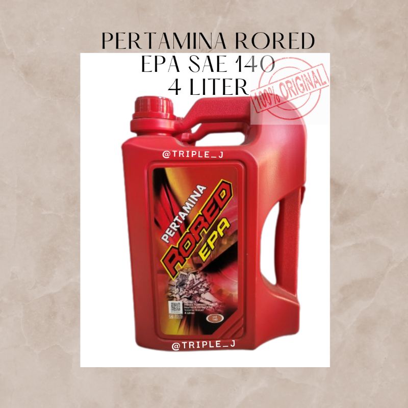 Jual Oli Pertamina Rored EPA 140 4Liter / Oli Transmisi Manual Rored ...