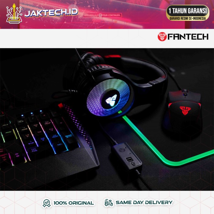 Jual Fantech HG22 Fusion Headset Gaming RGB 7.1 Virtual / Garansi Resmi ...