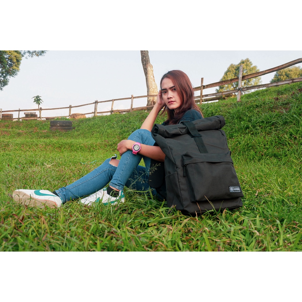Jual LOKOMOKO - Tas ransel Bagpack Rolltop Draco Pria Wanita | Shopee ...