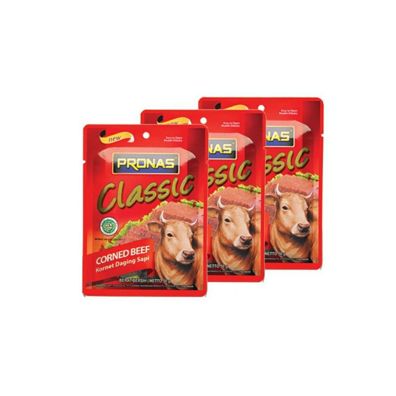 Jual Corned Beef Sachet 50 GR PRONAS Shopee Indonesia