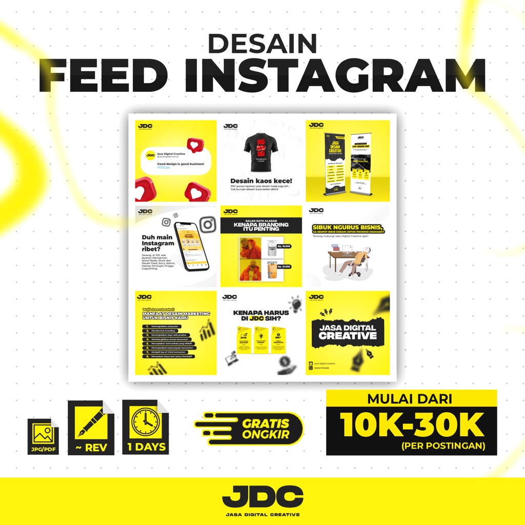 Jual JASA DESAIN FEED INSTAGRAM & ADMIN PROFESIONAL | Shopee Indonesia