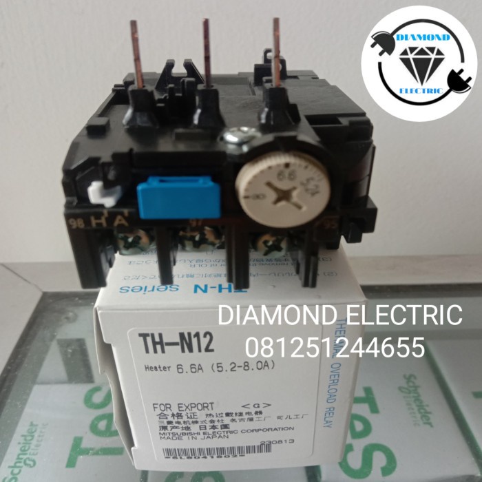Jual Relay Thermal Overload Relay Mitsubishi ThN12 1,3A 6,6A / Thn12