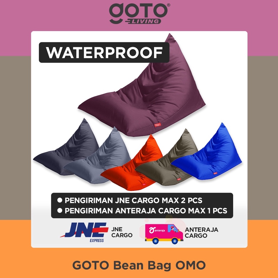 Jual Best Product Goto Omo Bean Bag Triangle Sofa Duduk Kursi Lantai Empuk Waterproof D