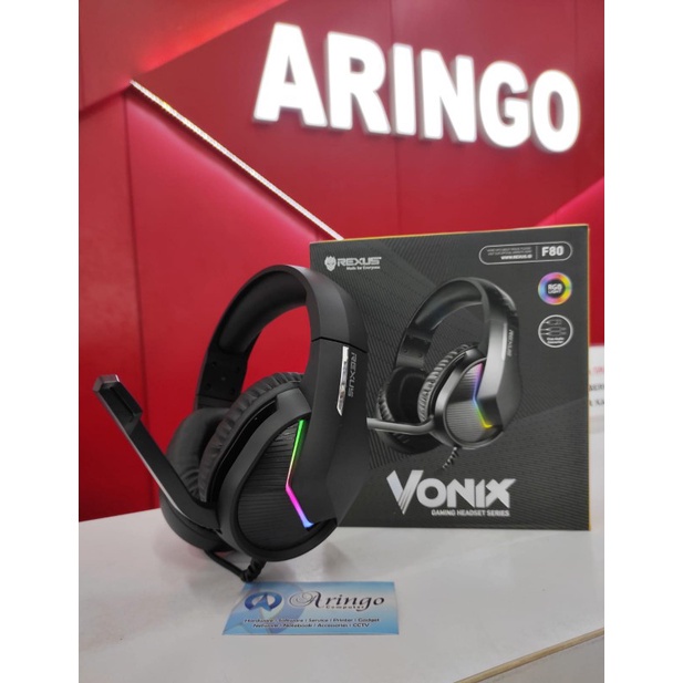 Jual Headset Rexus GAMING RGB VONIX F80 BLACK | Shopee Indonesia