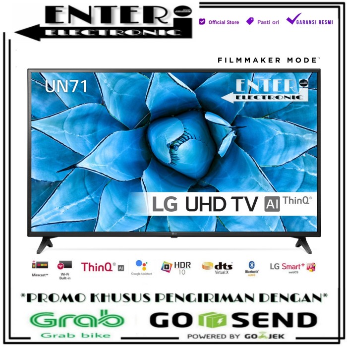 Jual {{COD AKTIF}} LG LED TV 43UN7100 SMART TV 43 INCH 4K HDR AI