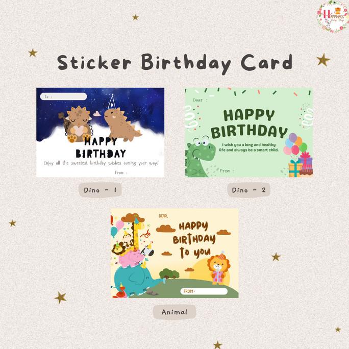 Jual Kartu / Sticker Ucapan Ulang Tahun 1 | Shopee Indonesia