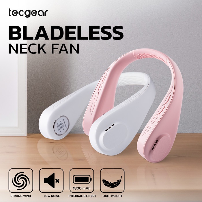 Jual Kipas Angin Leher Portable - Tecgear Bladeless Neck Fan - Premium ...