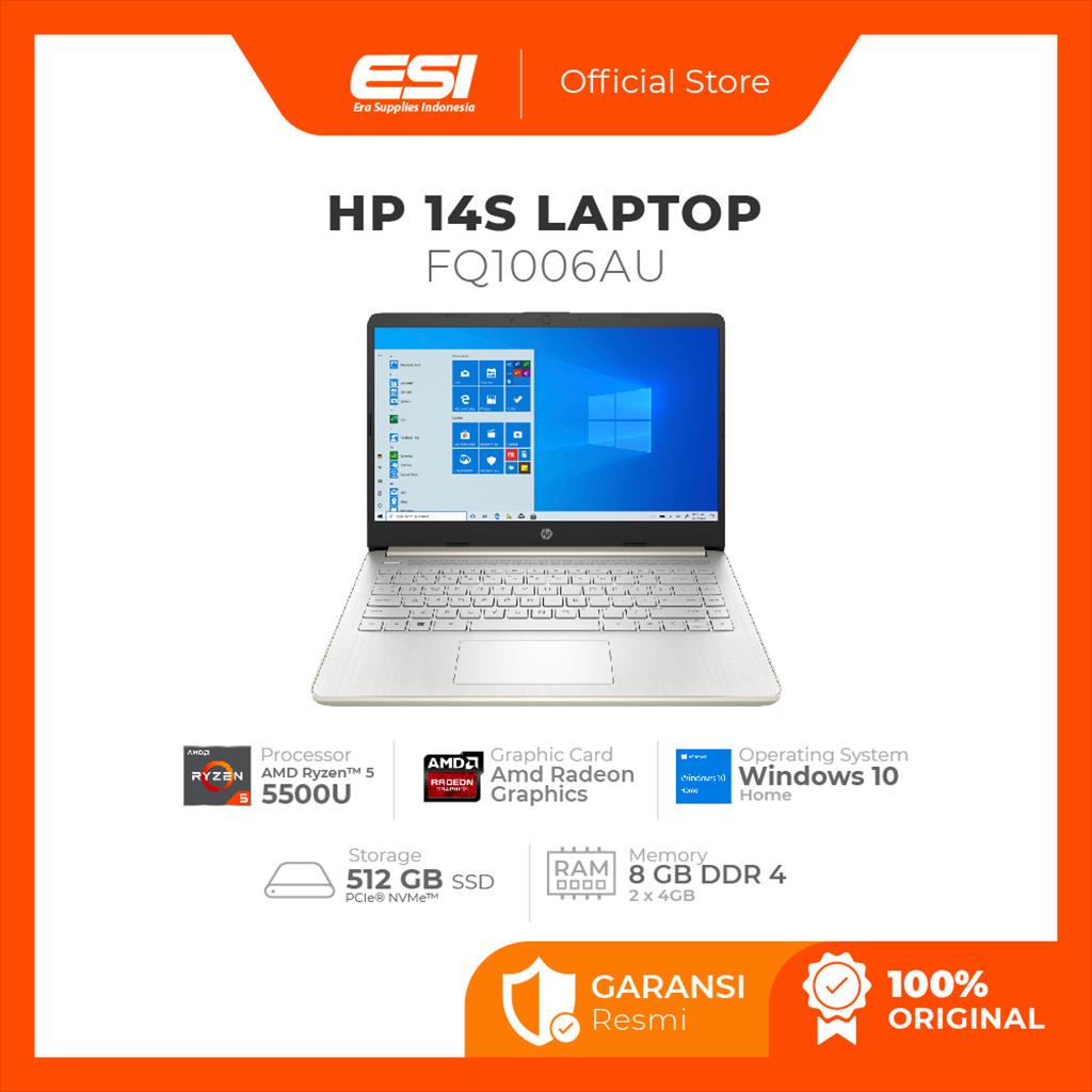 Jual Hp Laptop 14s Fq1006au Ryzen 5 5500u 8gb 512ssd W10ohs 14fhd Gold Shopee Indonesia 8778