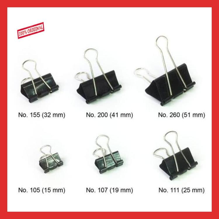 Jual Binder Clip 155 / Klip Penjepit Kertas | Shopee Indonesia