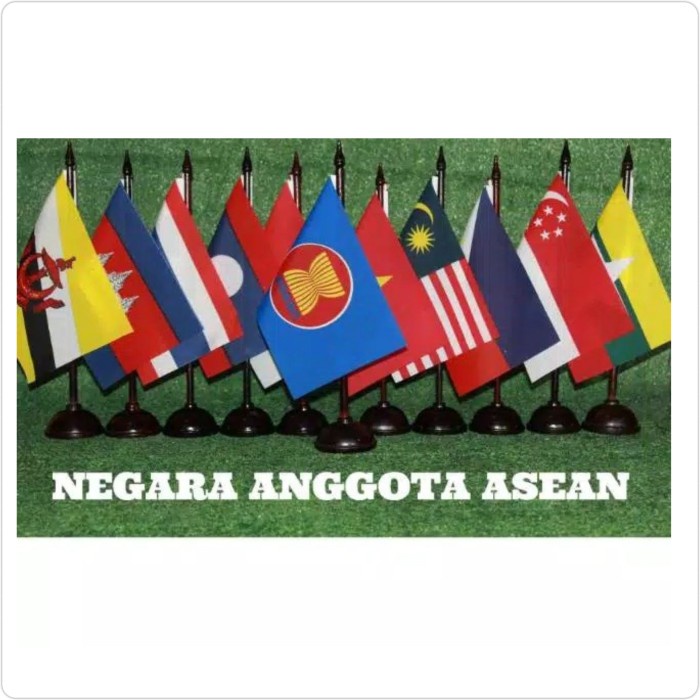 Jual BENDERA MEJA ASEAN SATU SET BENDERA ASEAN | Shopee Indonesia